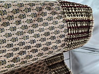 Tan Patterned Skirt w/Velvet Trim Tan Patterned Skirt w/Velvet Trim