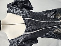 18th Century Black Lace Overdress