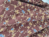 Burgundy Shirt w/Blue Flowers Burgundy Shirt w/Blue Flowers