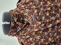 Burgundy Shirt w/Blue Flowers Burgundy Shirt w/Blue Flowers