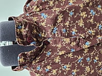Burgundy Shirt w/Blue Flowers Burgundy Shirt w/Blue Flowers