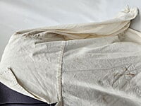 Cream Shirt-Distressed Cream Shirt-Distressed