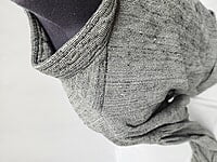 Grey Cowl Neck Shirt