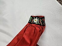 Red Cotton Shirt w/Floral Embroidery Red Cotton Shirt w/Floral Embroidery