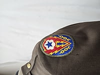 Brown Jacket w/patches