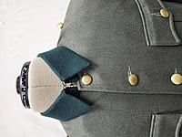 Green Military Jacket w/Felt Collar