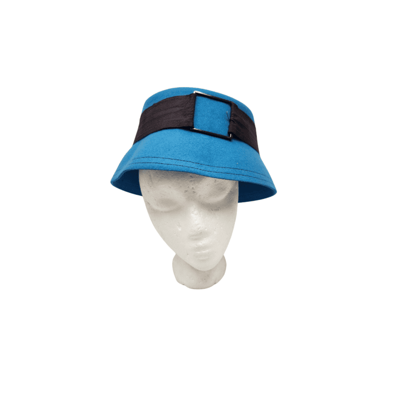 Blue Bucket Hat w/Buckle