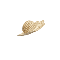 Wavy Brimmed Straw Hat