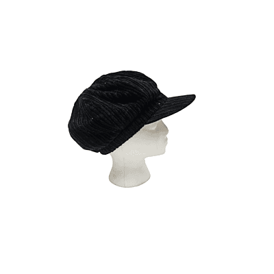 Black Corduroy Hat