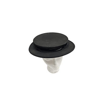 Black Collapsing Top Hat