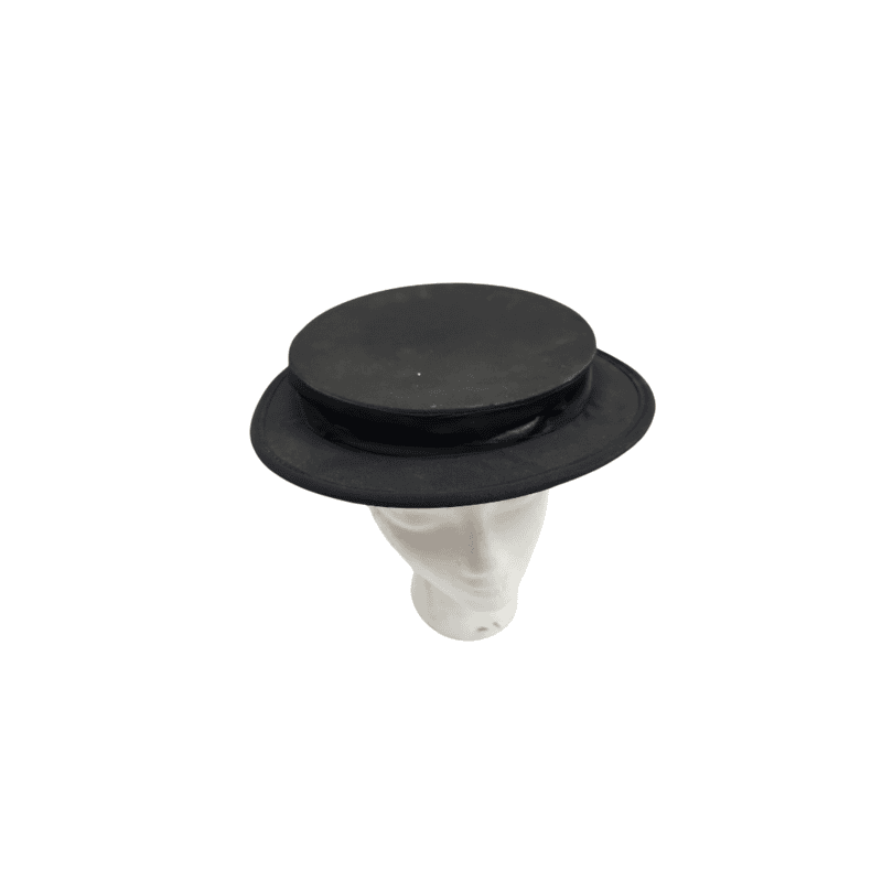 Black Collapsing Top Hat