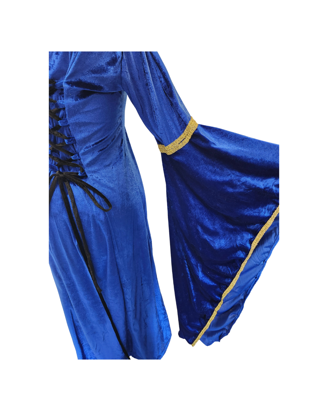 Blue Velveteen Dress w/Bell Sleeves Blue Velveteen Dress w/Bell Sleeves