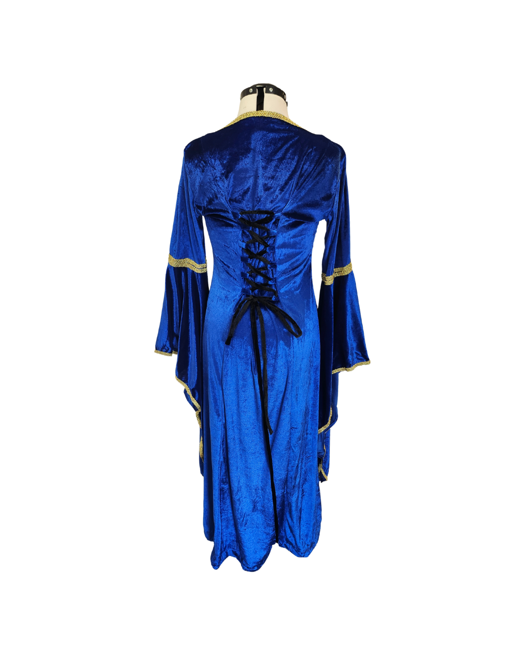 Blue Velveteen Dress w/Bell Sleeves Blue Velveteen Dress w/Bell Sleeves
