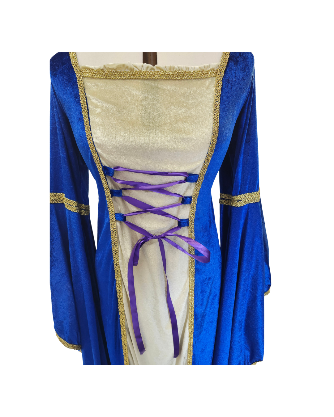 Blue Velveteen Dress w/Bell Sleeves Blue Velveteen Dress w/Bell Sleeves