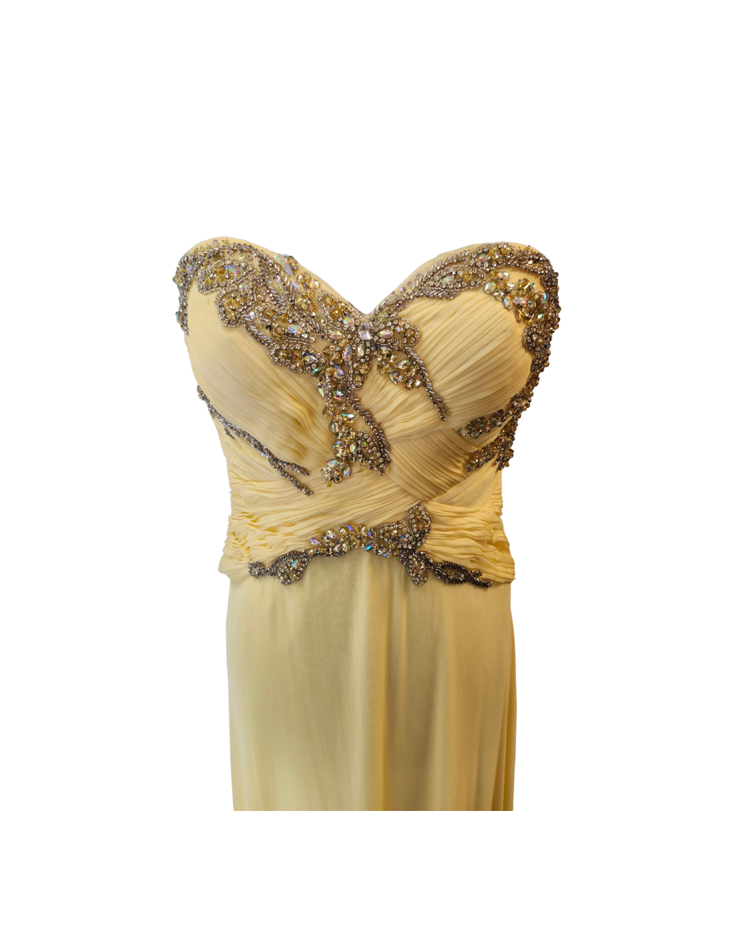 Pale Yellow Prom Dress