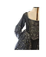 Starry Black 18th Century Gown Starry Black 18th Century Gown