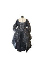 Starry Black 18th Century Gown Starry Black 18th Century Gown