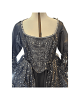 Starry Black 18th Century Gown Starry Black 18th Century Gown
