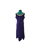 Purple Velvet Medieval Dress