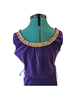Purple Velvet Medieval Dress