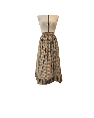 Tan Patterned Skirt