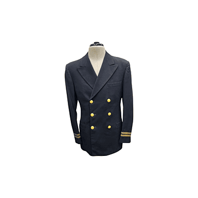 Navy Military Jacket with gold trim