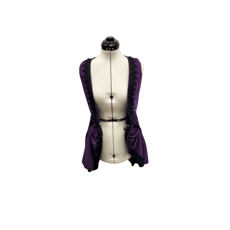 Royal Purple Vest w/Elastic Waist Cinch