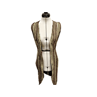 Tan Velvet Long Vest Tan Velvet Long Vest