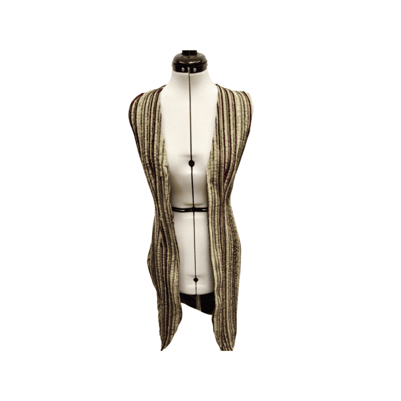 Tan Velvet Long Vest Tan Velvet Long Vest