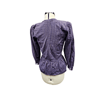 Purple Striped Blouse