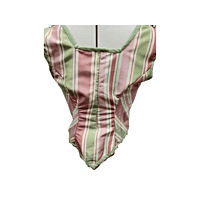 Pastel Peach and Green Striped Vest Pastel Peach and Green Striped Vest