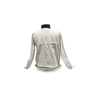 Cream Shirt-Distressed Cream Shirt-Distressed
