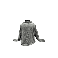 Grey Cowl Neck Shirt