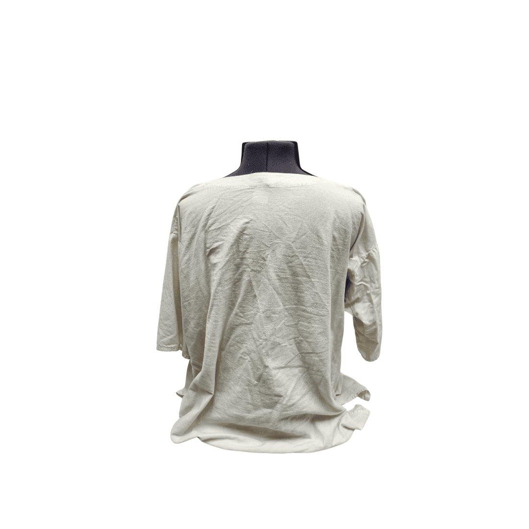 Cream Cotton Shirt w/Shortened Sleeves Cream Cotton Shirt w/Shortened Sleeves